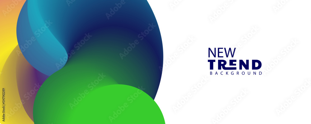 Aufkleber 3d abstract background, gradient color abstract background, abstract 3d rendering of a modern geomet