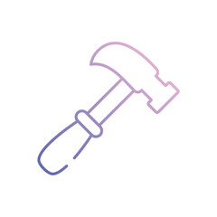 Hammer vector icon stock illustration
