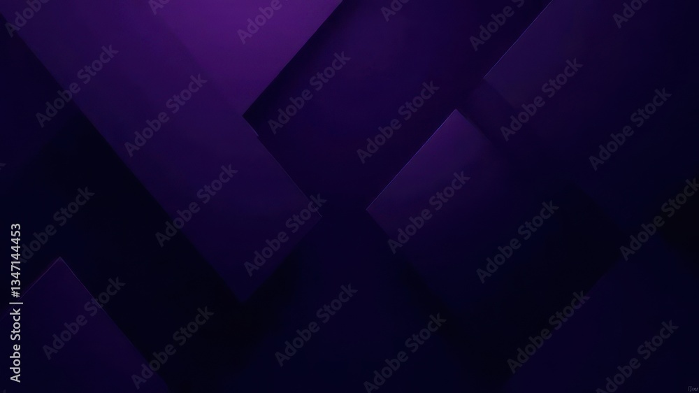 Poster dark geometric abstract background with overlapping rectangular shapes in shades of purple. modern d