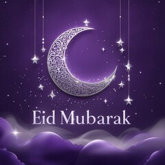 Eid Mubarak Festive Poster Design – Islamic Celebration, Elegant & Modern Style