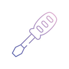 Screwdriver vector icon stock illustration