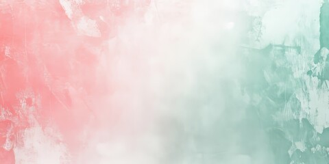 A soft, gentle abstract background featuring a gradient of pastel pink and green hues with a smooth texture and ample copy space