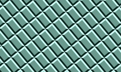 Diagonal Interlocking 3D Tiles Pattern. Illustration