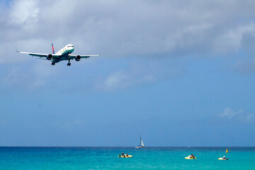 Anflug auf St.Maarten