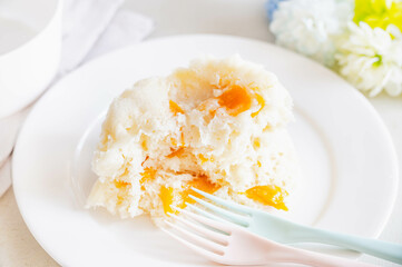 マンゴーヨーグルト蒸しパン