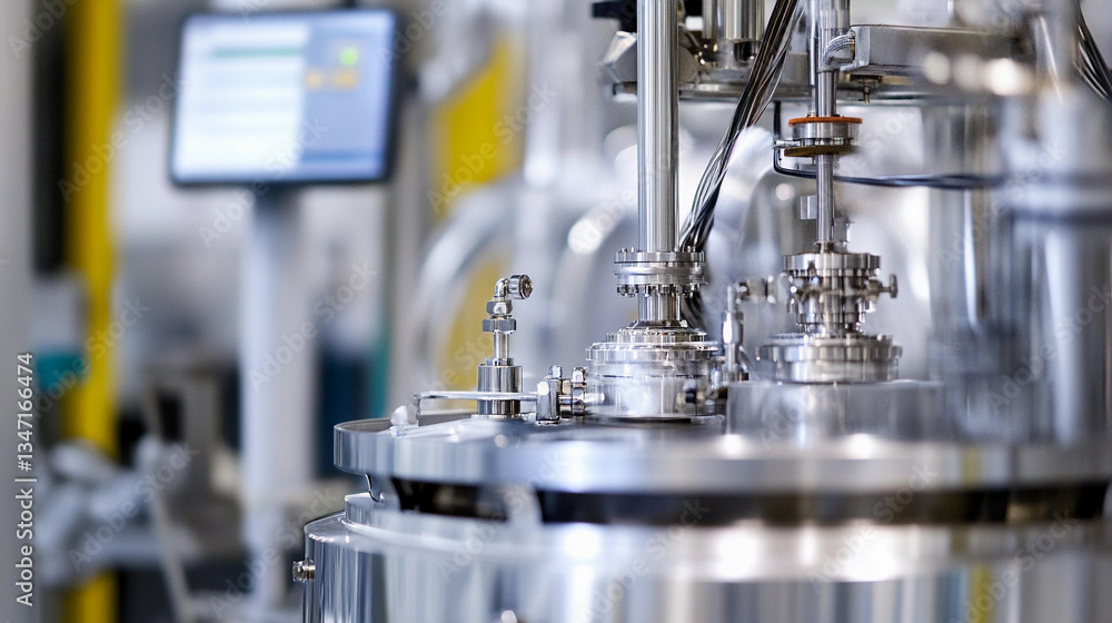 Poster close-up of ruthenium metal manufacturing process generative ai