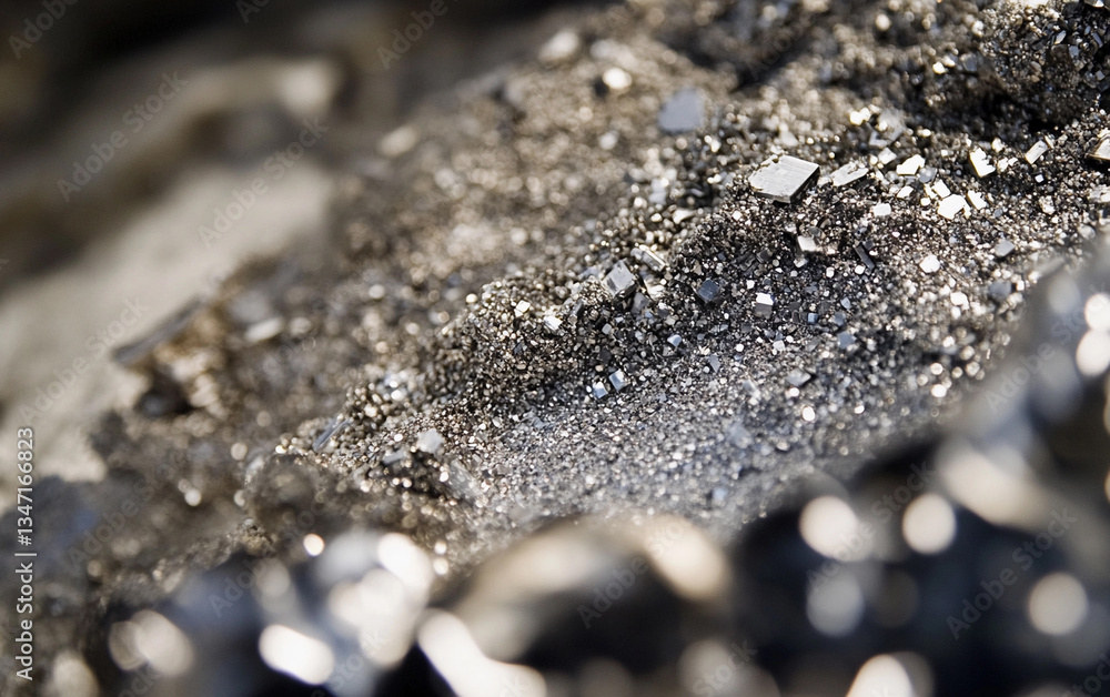 Poster Close-up view of the indium extraction process in a laboratory Generative AI