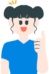 girl realize something, ah ha, awake, understanding person