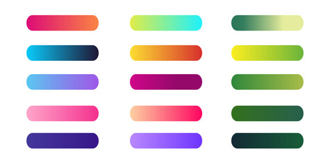 Obraz premium Big set of colorful gradient empty web buttons. Blank vector buttons for web app, web site, UI, mobile devices. Online shopping pack of icons for UI UX website, mobile app