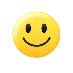 A cheerful yellow smiley face radiates joy and happiness a simple design perfect for expressing positive emotions