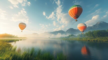 Fototapeta premium hot air balloon