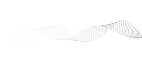 abstract Grey wave line background on white background.	