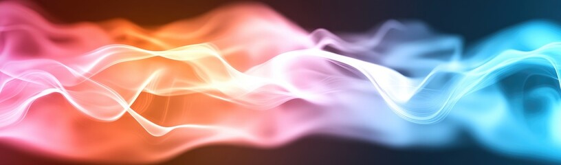 Abstract Colorful Flowing Shapes