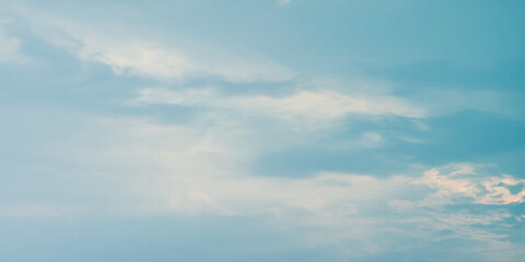 sunny sky blue light watercolor background. Aquarelle painting brush effect card paper textured canvas cloudy smoke space for text, entertaining card, template. aquamarine color graphics illustration