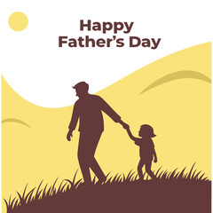 Father's Day Artwork Featuring Love and Connection in a Natural Setting