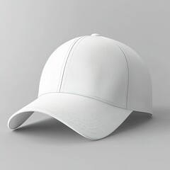 Blank white baseball cap mockup