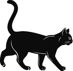 black cat vector