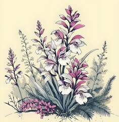 wild orchid flower 