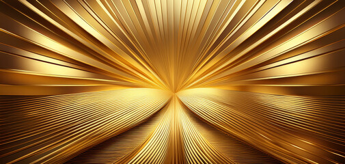 Luxury gold gradient structure background with textured rays