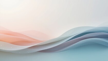 Elegant wave patterns digital art abstract background serene environment soft color palette visual harmony for online content creation