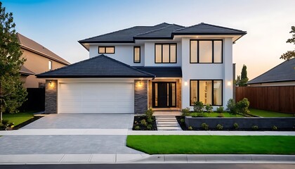 Sleek and Elegant House Exterior Photography with Fine Details