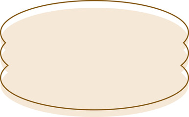 Modern minimalist aesthetic frame with brown tones.