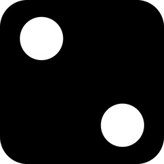 Dice icon. Playing cube rolling dice vector isolated on transparent background. Dice, die for casino gambling art icon for apps and websites. Vector illustration.