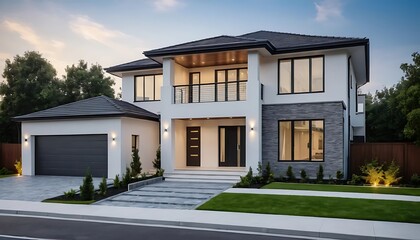 Sleek and Elegant House Exterior Photography with Fine Details