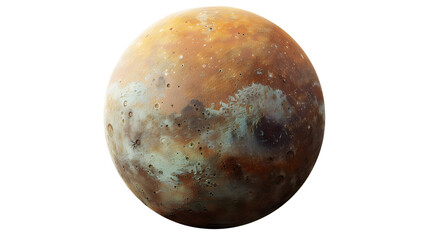 planet Uran isolated on transparent background, detailed photo, png 