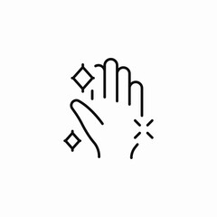 clean hands icon sign vector