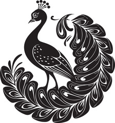 Fototapeta premium Elegant Peacock Mandala Design.