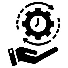 Efficiency Glyph Icon