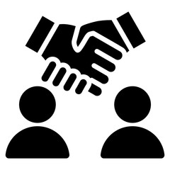 Partnership Glyph Icon