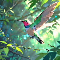 Fototapeta premium Low angle view of bird perching on branch