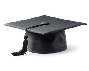Graduation cap, isolated, concept for education, diploma