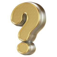 Question Mark Symbol Sign 3D Render