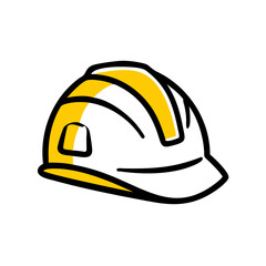  yellow construction helmet icon