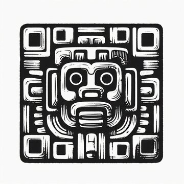 Ancient Totem Bold Tribal Icon
