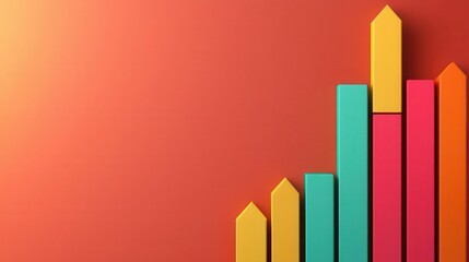 Detailed bar chart tracking technology stock returns with management strategy notes