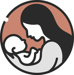 Mom and Child Walking Hand Happy Mother's Day Design