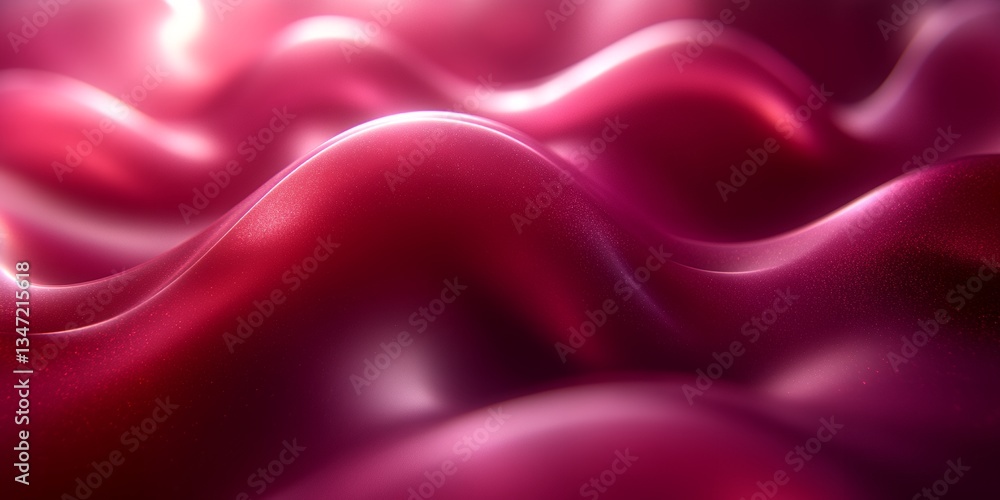 Poster abstract pink red fluid wave background design texture shiny art hue tone curve image style color