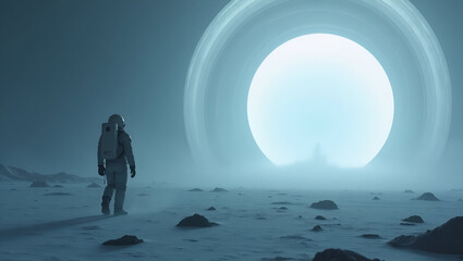 alien planet in space