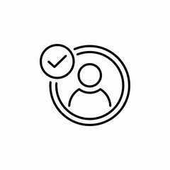 account feature completed icon sign vector