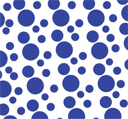 seamless pattern with blue circles
