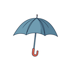 Flat Color Umbrella Simple and Stylish Design	