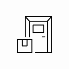 home door delivery icon sign vector