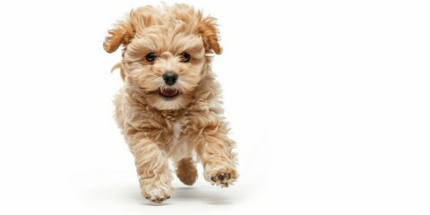 puppy on white background