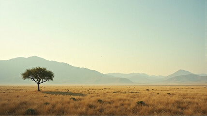 Fototapeta premium misty morning landscape