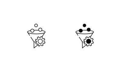 CRO icons set vector stock illustration