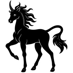 Centaur silhouette vector illustration